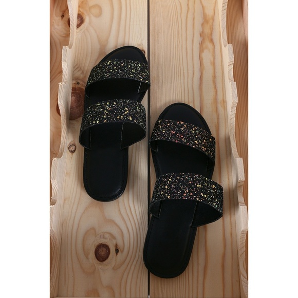 Last Size 7 🖤Glitter Encrusted Open Toe Sandal - Picture 8 of 8